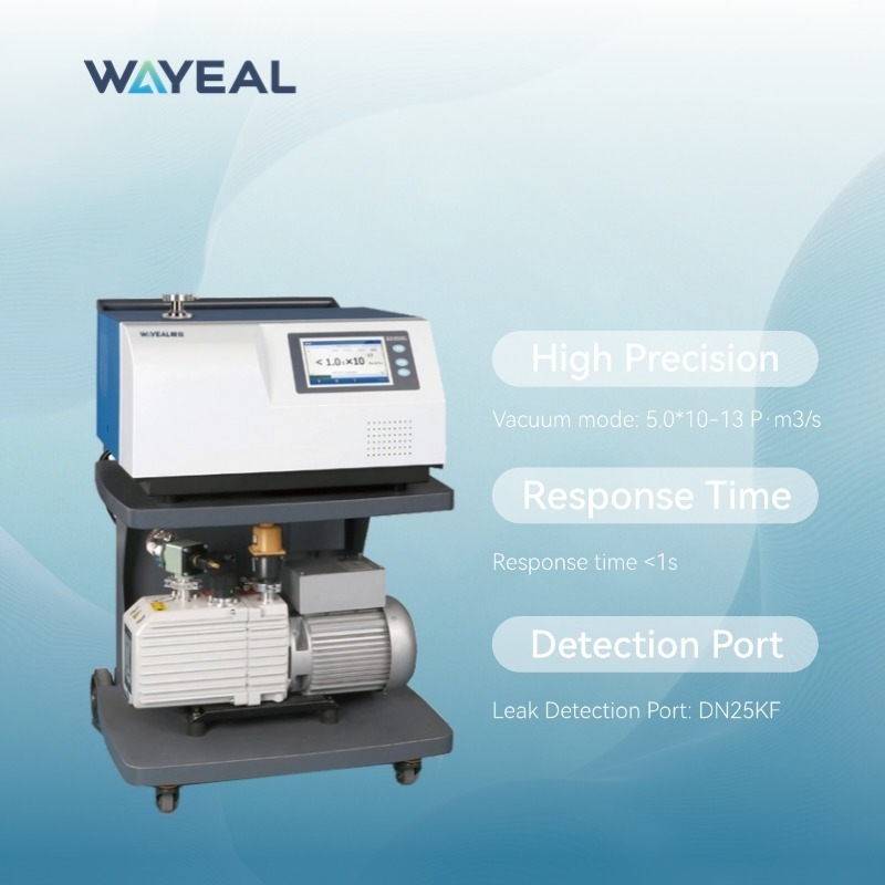 1500Pa Helium Leak Detector dengan Response Time Dual Ion Source dan Multilingual Interface